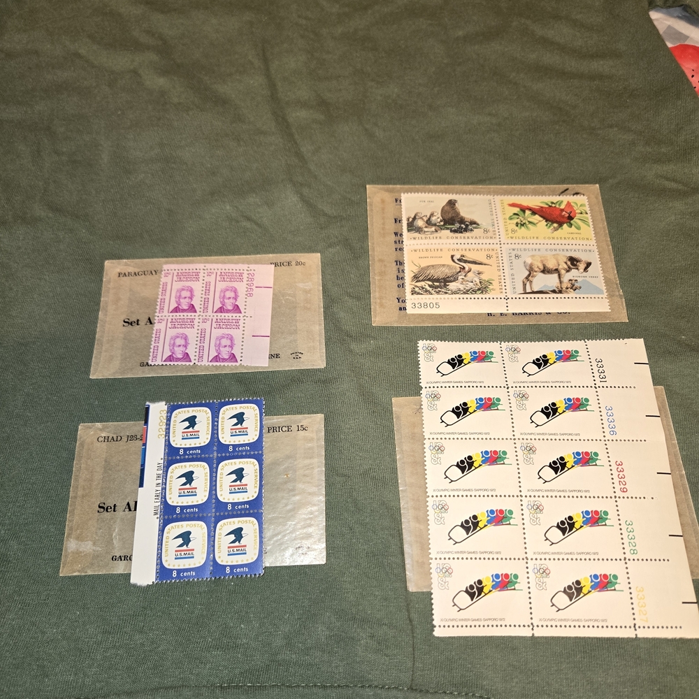 US stamps collections lots mint Never Circulated US, JACKSON,OLYMPICS,WILDLIFE